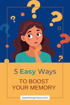 5 easy ways to boost memory Memory Help Brain Tips, Memory Activities