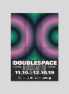 the poster for doublespace, an interactive art exhibition in london's west end