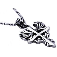 Stainless Steel Men's Cross Pendant. Make a stunning statement with this stainless steel necklace. Featuring engraved details, this necklace creates a compelling accent for casual wear. Accentuate your everyday wear with a statement of faith with this gleaming stainless steel cross necklace. Its striking fancy cross design is enhanced fashionable look for a subtle look. Combine edge and contrast with this boldly detailed stainless steel cross necklace. It comes ready to wear on a Rolo-style, high-shine chain for a complement to your favorite Gothic aesthetic. This is made from stainless steel which is an affordable and durable alternative to pure silver or platinum and youll be getting a delicate, stainless steel 24 Inch chain secured with a lobster clasp along with this charming pendant. Engraved Stainless Steel Cross Necklaces, Engraved Stainless Steel Cross Pendant Necklace, Engraved Silver Stainless Steel Cross Necklace, Father's Day Stainless Steel Cross Pendant Necklace, Fancy Cross, Steel Cross, Mens Crosses, Gothic Aesthetic, Cross Design