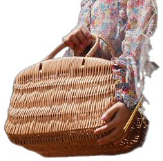 Rectangular Bags For Picnic In Spring, Trendy Rectangular Beach Bag For Picnics, Trendy Rectangular Beach Bag For Picnic, Rectangular Straw Bag For Spring Picnic, Vintage Satchel Straw Bag For Summer, Spring Basket Beach Bag For Picnic, Vintage Handheld Straw Bag For Summer, Vintage Summer Straw Satchel Bag, Spring Picnic Beach Basket Bag