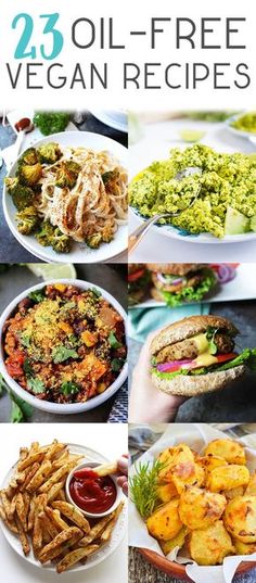 23 Oil-Free Vegan Recipes that Will Make Your Tastebuds HAPPY! #vegan #wfpb #oilfree #plantbased Vegetarian Meals, Idee Pasto Sano, Vegetarian Dinner