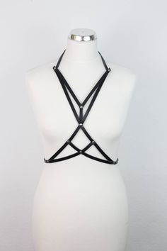 02 Leather BODY HARNESS by GoldenDustHarness on Etsy Fitted Punk Harness For Alternative Fashion, Punk Strapped Fitted Harness, Edgy Fitted Harness For Alternative Fashion, Adjustable Strap Harness For Party, Adjustable Strapped Harness For Party, Fitted Strapped Harness For Party, Adjustable Straps Harness For Party, Adjustable Strapped Party Harness, Adjustable Party Harness