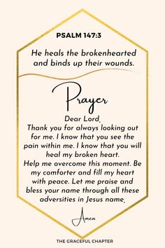 a prayer card with the word prayer written on it