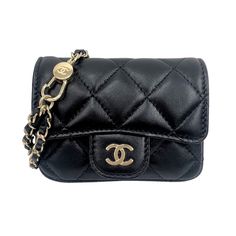 Chanel Mini Matelasse Belt Bag Waist Bag Lambskin Black Chanel Mini, Chanel Bags, Waist Bag, Belt Bag, Chanel Bag, Black Color, Chanel, Bag Lady, Shoulder Bag