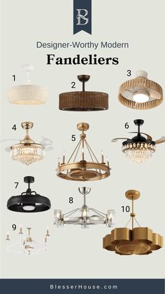 the best modern chandeliers for any room in your home, including lamps and lights