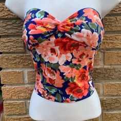 Sweetheart Tube Top Is Padded. Tube Top & Bandeau Are Nwt. Sweetheart Tube Top Brand: Ambiance Apparel Size: Small 95% Cotton 5% Spandex Color: Blue, Orange, Pink, Green, Yellow Length: Approx. 10” Bandeau Brand: Derek Heart Size: Small 95% Cotton 5% Spandex Color: Multi-Colored Stretch Tube Top With Sweetheart Neckline For Summer, Fitted Multicolor Tube Top For Beach Season, Multicolor Strapless Floral Print Tube Top, Pink Floral Print Strapless Tube Top, Multicolor Floral Print Strapless Tube Top, Multicolor Bandeau Top For Beach Season, Strapless Multicolor Floral Print Tube Top, Multicolor Floral Print Tube Top For Spring, Spring Multicolor Floral Print Tube Top