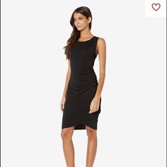 Bobi Los Angeles Supreme Jersey Ruched Bodycon Dress Size Small Bnwt On Zappos Right Now For $62 Black Ruched Sleeveless Midi Dress, Flattering Black Sleeveless Midi Dress, Sleeveless Black Dress With Ruched Back, Black Ruched Sleeveless Knee-length Dress, Chic Black Ruched Sleeveless Dress, Sleeveless Dresses With Ruched Back, Sleeveless Midi Dress With Ruched Sides For Night Out, Black Ruched Sleeveless Dress For Date Night, Chic Black Dress With Gathered Waist