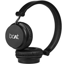 a pair of headphones with the word boat on it