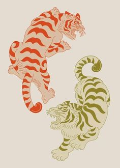 2022｜虎年贺岁礼盒设计大合集 Shop Front Signage, Pencil Painting, Japanese Embroidery, Korean Art, New Year Card, Embroidery Art, Tigers