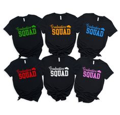 Graduation Squad Shirt, Family of Graduate Shirts, Graduate Shirt Of 2023, Grad Family Shirts, Grad Trip Shirts, Proud Mom Dad Tee !!How To Order 1-) Please, Check and Review all Photos. 2-) Select Your Product Type and Color. 3-) Select Your Product Size. 4-) Click ADD TO CART and You can go back to add more product color and text color or You can complete the checkout process. 5-) After You added your note, Please Click "Proceed to Check Out" 6-) Finally, Your Custom Shirt will be ready to shi Nurse Graduation Shirts For Family, Graduation Tee Shirts Ideas For Family, Grad Shirts For Family, Graduation Tshirt Ideas For Family, Graduation Shirt Ideas For Family, Family Graduation Shirts, Graduation Shirts For Family, Grad Trip, Grad Shirts