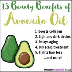 Avocado oil is a star in the skin and hair care world! Discover 15 beauty benefits of avocado oil right here! #benefitsofcoconutoil Avocado Dessert, Skin Care Routine For 20s, Oil For Skin, Skin And Hair Care