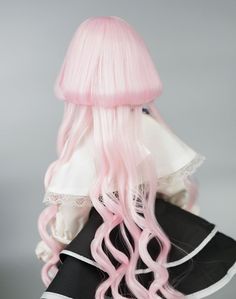 "BJD Wig 6 colors Jellyfish Long hair for 1/3 SD 1/4 MSD 1/6 yosd 9-10\" Blythe Wig doll wig Wig size: ❤ 6-7 inch (15-17cm Doll Head Circumference) ❤ 7-8 inch (17-19cm Doll Head Circumference) ❤ 7.5-8.5 inch (19-21.5cm Doll Head Circumference) ❤ 8-9 inch (22-24cm Doll Head Circumference) ❤ 9-10 inch (24.5-26cm Doll Head Circumference, Bale Blythe can wear) 🔔 Headdress 6-7\" can't wear 🔔Light color wig may appear the phenomenon of hair leakage net, this is because the light light transmittance Bjd Wig, Doll Wig, Cosplay Hair, Kawaii Hairstyles, Doll Diy, Doll Wigs, Blue Gradient, Diy Making, Hair Reference