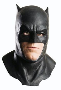 PRICES MAY VARY. Officially licensed Batman v Superman Dawn of Justice costume accessory; look for trademark on label and package to help assure you've received an authentic safety-tested item Foam latex mask with cowl; store mask on head form or stuffed with paper to maintain shape ONE SIZE: Designed to fit teens and adults, 100 percent latex Combine with licensed Dawn of Justice costume by Rubies for a complete head to toe look Create your own band of DC Comics superheroes with help from Rubie Batwoman Costume, Superhero Fancy Dress, Batman Cowl, Batman V Superman Dawn Of Justice, Batman Mask, Fancy Dress Halloween Costumes, Ceramic Mask, Superman Dawn Of Justice, Batman Birthday Party