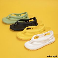 Olivia Mark - Heel with beach summer new couples outdoor fashion shoes Colorful Clouds, Shoe Sole, Outdoor Fashion, Word Wrap, House Slippers, Beach Summer, Olivia Mark, Mary Jane Sneaker, Types Of Shoes