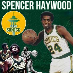 an image of a basketball player with the words sonic haywood on it and two other players