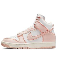 Step into some history with the iconic Nike Dunk High 1985 'Arctic Orange'. This shoe celebrates the original 1985 silhouette for a timeless vintage look you can't get anywhere else. Crafted to match the same shape and feel of that classic design, this style's built from premium materials for comfort, durability and breathability. The eye-popping 'Arctic Orange' colors create a bold contrast between the organic lines of the shoe for a modern twist on retro style. Make your mark on any day or nig Pink Nike Dunks High, Nike Dunk High 1985, Dunk High 1985, Nike Tenis, Dr Shoes, Preppy Shoes, Retro Basketball, Nike High, Preppy Stuff