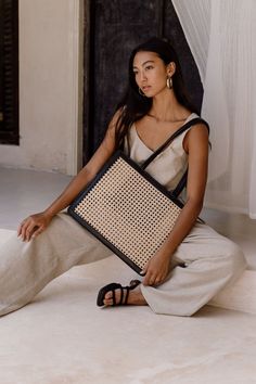 THE NAYARIT TOTE - Jenn Lee Leather Basket, Jennifer Jones, Leather Organization, Rattan Bag, Leather Artisan, Vegan Bags, Resort Collection, Goat Leather, Travel Shirts