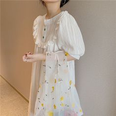 SPECIFICATIONS Cotton Dresses Women Floral Nightgowns Korean Sleepwear Vintage Lace Nightie Home Suit Summer Autumn Casual Peignoir style: Korean Casual pattern: floral Thickness: Normal Sleeve Length(cm): Short Sleepwear: night dress Sexually Suggestive: No Season: summer Pattern Type: Print Origin: Mainland China Obscene Picture: No Model Number: 3YS1506 Material Composition: COTTON Material: Cotton Item Type: Nightgowns Gender: WOMEN Dresses Length: Mid-Calf Collar: Round Neck Brand Name: QWE Korean Sleepwear, Cotton Night Dress, Short Black Skirt, Night Dress For Women, Autumn Casual, Nightgowns For Women, Sleepwear Sets, Summer Patterns, Princess Style