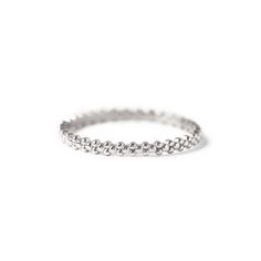 Dainty beaded Silver eternity rings perfect for stacking. Comfortable to wear for everyday! .925 Sterling Silver Hypoallergenic, lead and nickel free Width: 1.7mm #R110 Silver Eternity Ring, Eternity Rings, Beaded Rings, Eternity Ring, Sterling Silver Rings, 925 Sterling Silver, Sterling Silver, Beads, Ring