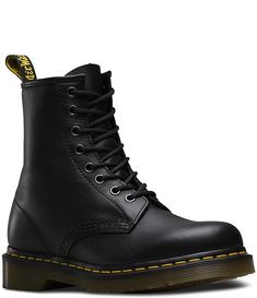 Dr. Martens 1460 Classic 8-Eye Combat Boots | Dillard's Classic High-top Steel Toe Combat Boots, Classic Combat Boots With Steel Toe For Streetwear, Classic Steel Toe Combat Boots For Streetwear, Classic High-top Combat Boots With Reinforced Toe, Classic Leather Combat Boots For Streetwear, Classic High-top Combat Boots With Leather Footbed, Leather Lace Up Boots, How To Do Yoga, Dillard's