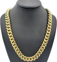 Luxury 14k Gold Cuban Link Necklace, Formal 14k Gold Cuban Link Necklace, Formal 14k Gold Cuban Link Necklace With Figaro Chain, 14k Gold Cuban Link Necklace For Formal Occasions, Luxury 14k Gold Cuban Link Necklace With Curb Chain, Tarnish Resistant Cuban Link Necklace For Formal Occasions, Tarnish Resistant Cuban Link Necklace For Formal Events, Formal Cuban Link Gold Chain Necklace, Formal Gold Cuban Link Necklace