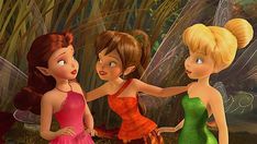 the three fairy girls are talking to each other