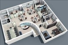 an aerial view of a two bedroom, one bath apartment with kitchen and living room