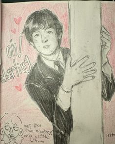 please no reposts🩷 Beatles Cartoon Art, Paul Mccartney Now, The Beatles Drawing Easy, The Beatles Doodles, Paul Mccartney Drawing, Paul Mccartney Aesthetic, Paul Mccartney Fanart, The Beatles Drawing, Small Sketchbook Ideas