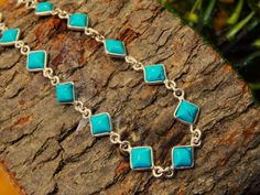 Natural Turquoise, Bracelet-925 Sterling Silver Jewelry With Gemstone  Bracelet- For Girls & Women Gift item handmade bracelet gift item jewelry : Bracelet weight : 5.50  gram shape : Square  stone : Turquoise JEWELCO JAIPUR Wholesaler & Manufacture of all 925 Starling Silver  Jewelry # Thank you Southwestern Turquoise Bracelets As Gift, Blue Southwestern Sterling Silver Bracelet Gift, Southwestern Blue Sterling Silver Bracelet As A Gift, Southwestern Blue Sterling Silver Bracelet Gift, Southwestern Style Blue Sterling Silver Bracelet Gift, Bracelet Minimalist, Bracelet Wedding, Square Stone, Bracelet Dainty