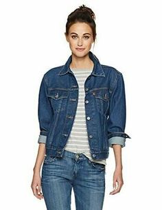 Top Seller for Levi's Women's Ex-Boyfriend Trucker Jacket New Choose Color Size XS S M L XL, Womens Coats Jackets Levi's Long Sleeve Outerwear With Pockets, Levi's Relaxed Fit Outerwear With Pockets, Levi's Casual Outerwear With Button Closure, Levi's Casual Relaxed Fit Outerwear, Levi's Spring Streetwear Outerwear, Casual Levi's Outerwear With Relaxed Fit, Levi's Outerwear For Spring Streetwear, Casual Relaxed Fit Levi's Outerwear, Casual Relaxed Fit Outerwear By Levi's