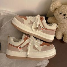 Cute Platforms Shoes, Nice Tennis Shoes Women, Kawaii Platform Sneakers, Cute Shoes Y2k, Kawaii Shoes Sneakers, Cute Platform Sneakers, Cute Shoes Sneakers, Japanese Sneakers, Cute Tennis Shoes