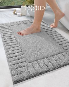 Bathroom Foot Mat, Absorbent Bathroom Mat, Non-Slip Toilet Mat, Durable Bathroom Mat, Quick Dry Mat, Thickened Foot Mat, Bathroom Essentials, Slip-Proof Mat, Bathroom Decor Large Bath Rugs, Long Bath Mat, Long Bathroom Rugs, Bath Mat Runner, Light Grey Bathrooms, Large Bathroom Rugs, Grey Bathroom Rugs, Small Bathroom Rug, Grey Bath