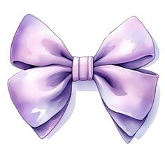 an illustration of a purple bow on a white background