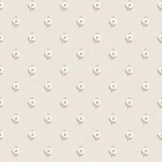 a white flower pattern on a beige background