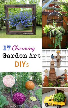 garden art diy's are great for decorating the yard or front yard