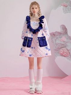 Arcana Archive, Dress Winter, Cotton Clothes, Kawaii Fashion Outfits, Model Outfits, Ruffled Dress, Winter Design, Other Outfits, Fashion Design Clothes