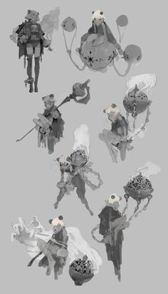 Character Concept Art Portfolio, Character Design Concept Art, Creature Fantasy, Sketch Dump, Trial And Error, Game Concept