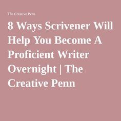 the words 8 ways scrivenr will help you become a confident writer overnight