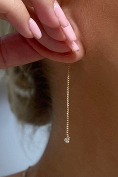 14K Gold Dipped | Sensitive Skin Friendly | Shiny finish Approx. 2" in length. Gold Chain Earrings, Chain Earring, Gold Dipped, Silver Crystal, Buy Gold, Earrings Collection, Chain Earrings, Earring Backs, Strong Women