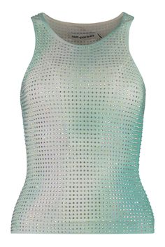 Sequin embellished item5% elastane, 95% polyesterComposition: 5% % Elastane, 95% % Polyester Crystal Embellished Tops For Night Out In Summer, Elegant Stretch Embellished Tops, Embellished Stretch Tops For Party, Chic Stretch Tops With Rhinestones, Chic Fitted Tops With Rhinestones, Glamorous Bedazzled Fitted Tops, Glamorous Fitted Bedazzled Tops, Bedazzled Fitted Top For Night Out, Stretch Sleeveless Rhinestone Top