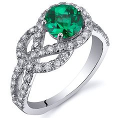 Peora.com - 0.75 cts Round Cut Emerald Sterling Silver Ring SR10816, $44.99 (http://www.peora.com/gracefully-exquisite-0-75-carats-emerald-ring-in-sterling-silver-available-sizes-5-to-9-style-sr10816/) London Blue Topaz Ring, Promise Rings For Her, Sterling Silver Engagement Rings, Peridot Ring, Silver Engagement Rings, Blue Sapphire Rings, Garnet Rings, Blue Topaz Ring, London Blue Topaz