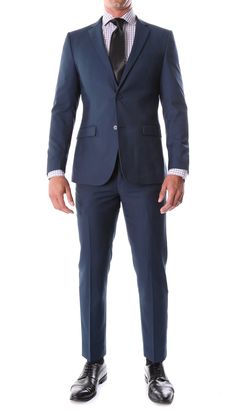 The Oslo by Ferrecci Suit is a beautiful, elegant slim fit 2 piece men's suit that can be worn for all occassions. This suit is perfectly tailored to fit any man's body type. It's 2 button design brings a modern and contemporary look to complete any outfit. The pants feature a flat front button-fly closure which makes any man look slimmer and gives a modern fashion. The Oslo by Ferrecci - Slim Fit, 2 pc, 2 Button, Notch Lapel and 2 rear side vents. A sophisticated and modern look, at direct from Slim Fit Suits With Single Button And Notch Lapel, Modern Single Button Flat Front Suit, Slim Fit Notch Lapel Tuxedo For Business Casual, Slim Fit Single Button Tuxedo For Business Casual, Slim Fit Single Button Business Casual Suit, Single Button Slim Fit Suit For Business Casual, Slim Fit Suit With Pressed Crease For Business Casual, Slim Fit Suits With Pressed Crease For Business Casual, Slim Fit Suits With Pressed Crease And Notch Lapel