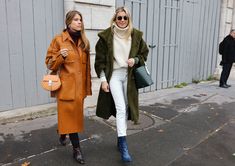 Phil Oh’s Best Street Style Photos From Paris Fashion Week Maxi Coat Outfit, Monica Ainley, Joseph Coat, Chloé Bag, Leather Street Style, Street Style 2018, Eclectic Clothing, Camille Rowe