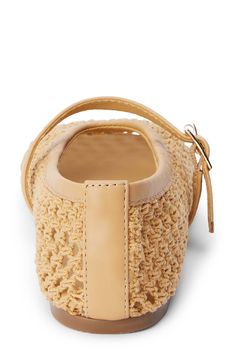 A woven mesh upper creates trend-savvy appeal on a versatile flat fashioned with an adjustable mary jane strap for a secure fit. Adjustable strap with buckle closure Textile upper/unlined/synthetic sole Imported Raffia Shoes, Mary Jane Ballet Flats, Flats For Women, Accessories Boutique, Ballet Flat, Seychelles, Shoe Game, Trinidad, Trinidad And Tobago