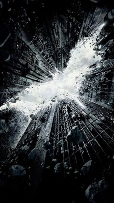 the dark knight rises in batman's new poster