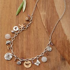 Brand New Silver Charm Necklace. 20” Chain With Extender. Very Cute! Crow Party, Mori Jewelry, Washer Jewelry, Japanese Forest, Silver Charm Necklace, Forest Girl, New Charmed, Charm Necklace Silver, Charm Necklaces