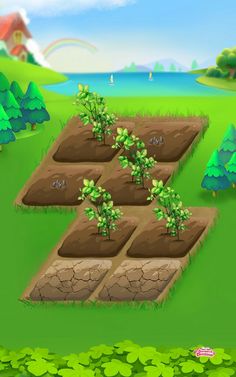 the game shows how to grow trees in different stages