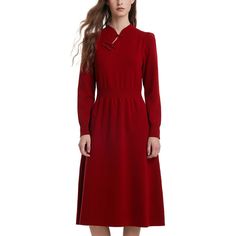 Sweater Dress For Women Long Sleeve Fitted Midi Formal Dress With Mandarin Collar Product Details Size: Large Color: Red Brand: No Brand Mpn: Does Not Apply Upc: Does Not Apply Ean: Does Not Apply * Date First Available : January 25, 2024 Red A-line Midi Dress For Winter, Red Winter Midi Dress For Formal Occasions, Classic V-neck Winter Dress, Red Midi Dress For Formal Winter Occasions, Red Stand Collar Dress For Spring, Elegant Winter Dress With Stand Collar, Classic A-line Winter Dress, Fitted Winter Dress With Stand Collar, Winter Dress With Stand Collar And Fitted Style