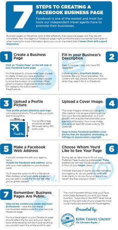 the info sheet shows how to use facebook for business and social media purposes, as well as other information