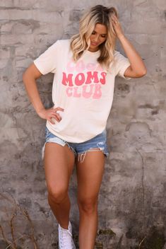 Cool Moms Club Tee – Vitamin Sea Boutique LLC Cool Moms Club, School Collection, Moms Club, Hair Collection, Brand Collection, Beauty Collection, Holiday Collection, Best Mom, Graphic Shirts